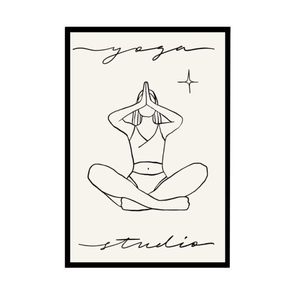 Yoga Studio Meditation Poster for Calm & Mindfulness