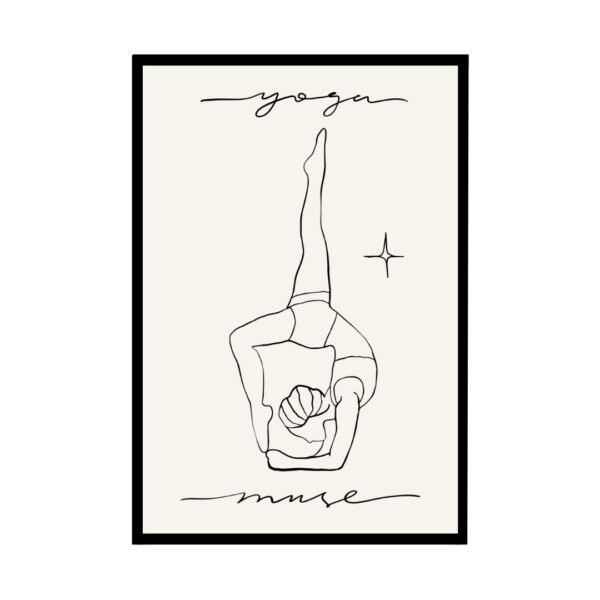 Yoga Muse Poster - Inspirational Yoga Art poster for Creative Spaces