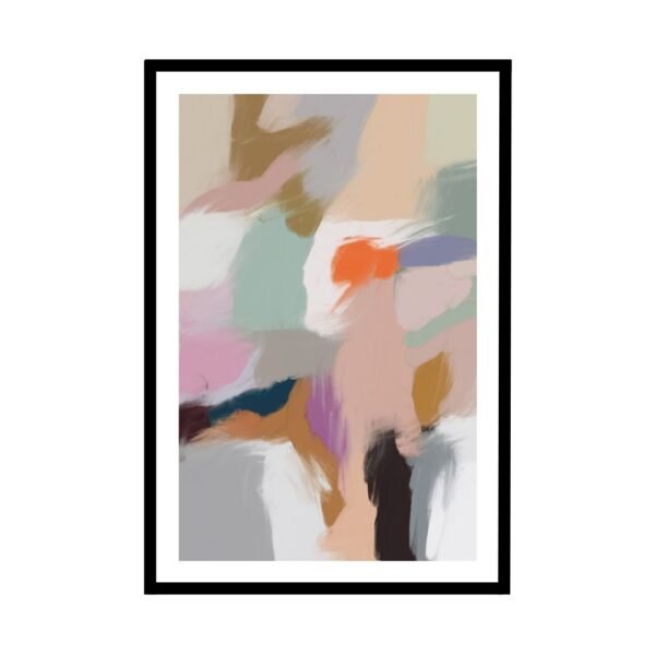 Soft pastel abstract art with a calming, modern design.