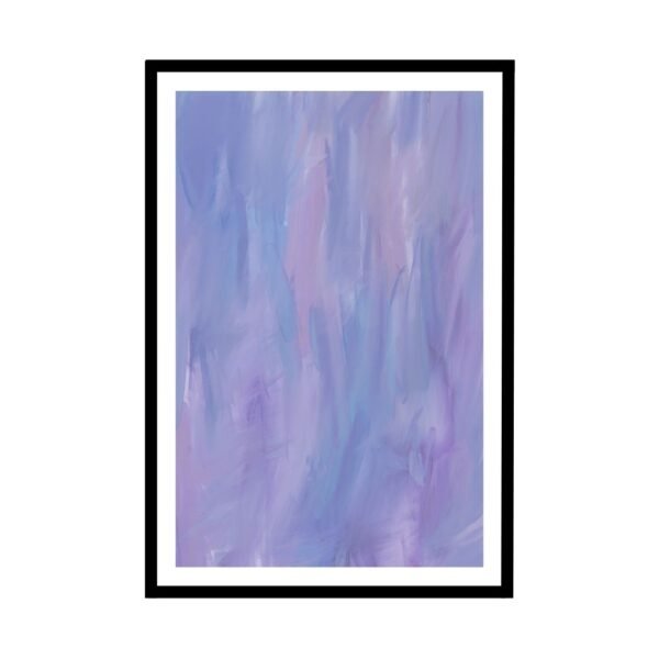 Soft purple pastel abstract painting for contemporary decor.