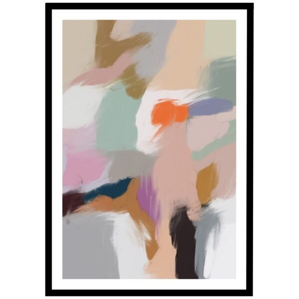 Soft pastel abstract art with a calming, modern design.