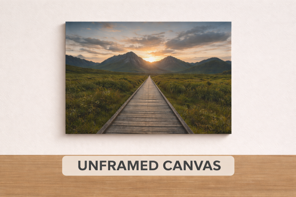 unframed canvas example
